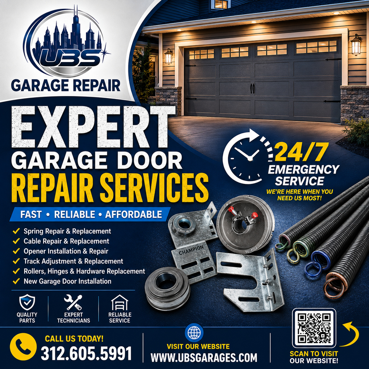 UBS GARAGE REPAIR BANNER